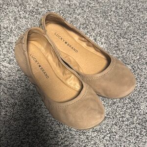 Lucky Brand Tan Ballet Flats